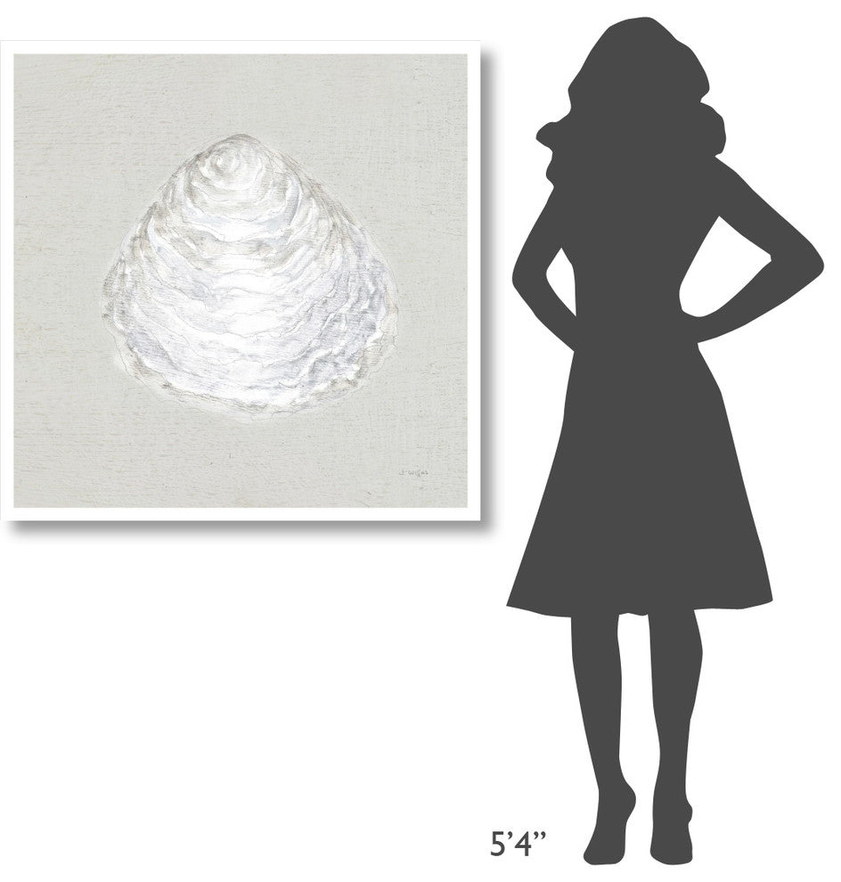 "Serene Shells I Tan" Digital Paper Print by James Wiens, 38"x38"