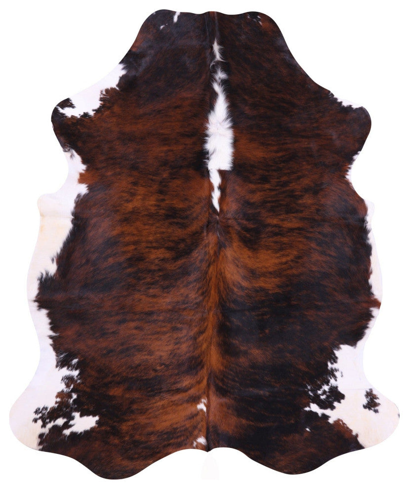 6' 10" X 5' 9" Organic Natural Hair-On Cowhide Area Rug C1458