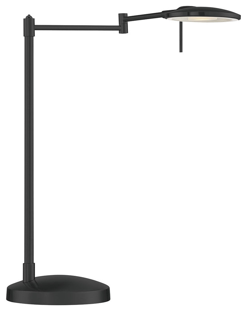 Dessau Turbo Swing Arm Table Lamp, Museum Black
