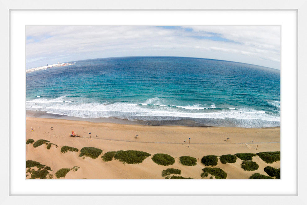 "Peaceful Beach" Framed Print by Karolis Janulis