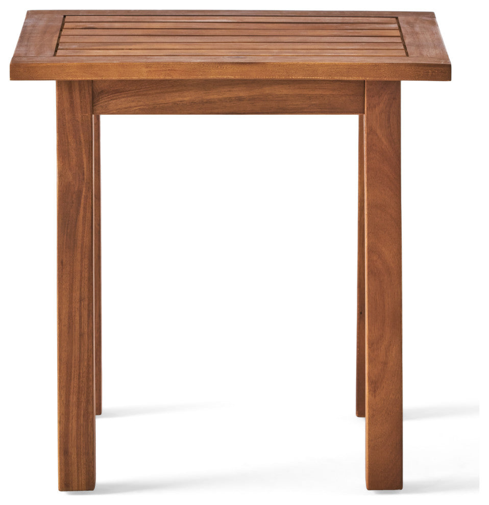 GDF Studio Sadie Acacia Accent Table, Teak