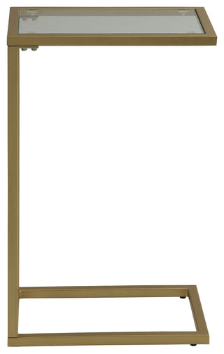 Aggie Computer Tray Table, Harvest Oak and Aged Iron, Gold