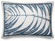 Navy Leaf Imprint II 14x20 Spun Poly Pillow
