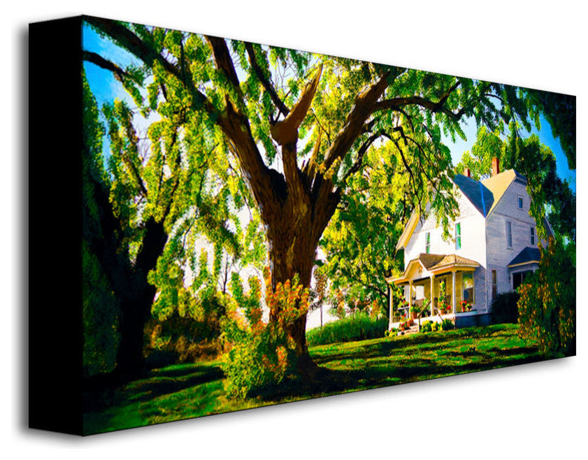 'Farm House' Canvas Art by Roderick Stevens