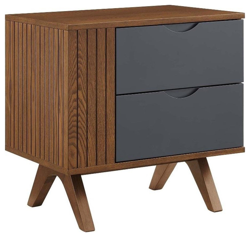 Dylan Nightstand, Walnut Gray