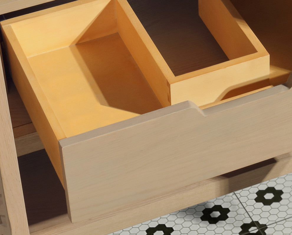 Selena Bathroom Vanity, Oak, 30", Single Sink, Freestanding