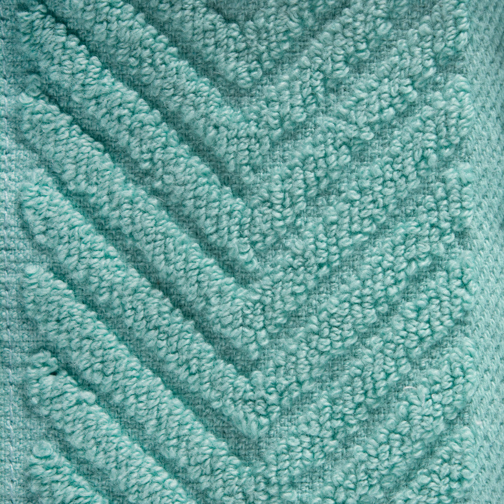 DII Aqua Chevron Luxury Barmop, Set of 4