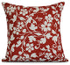 16x16", Evelyn, Floral Print Pillow, Red