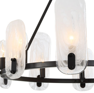 Uttermost 21381 Ellipse 10 Light 28"W Chandelier - Dark Bronze