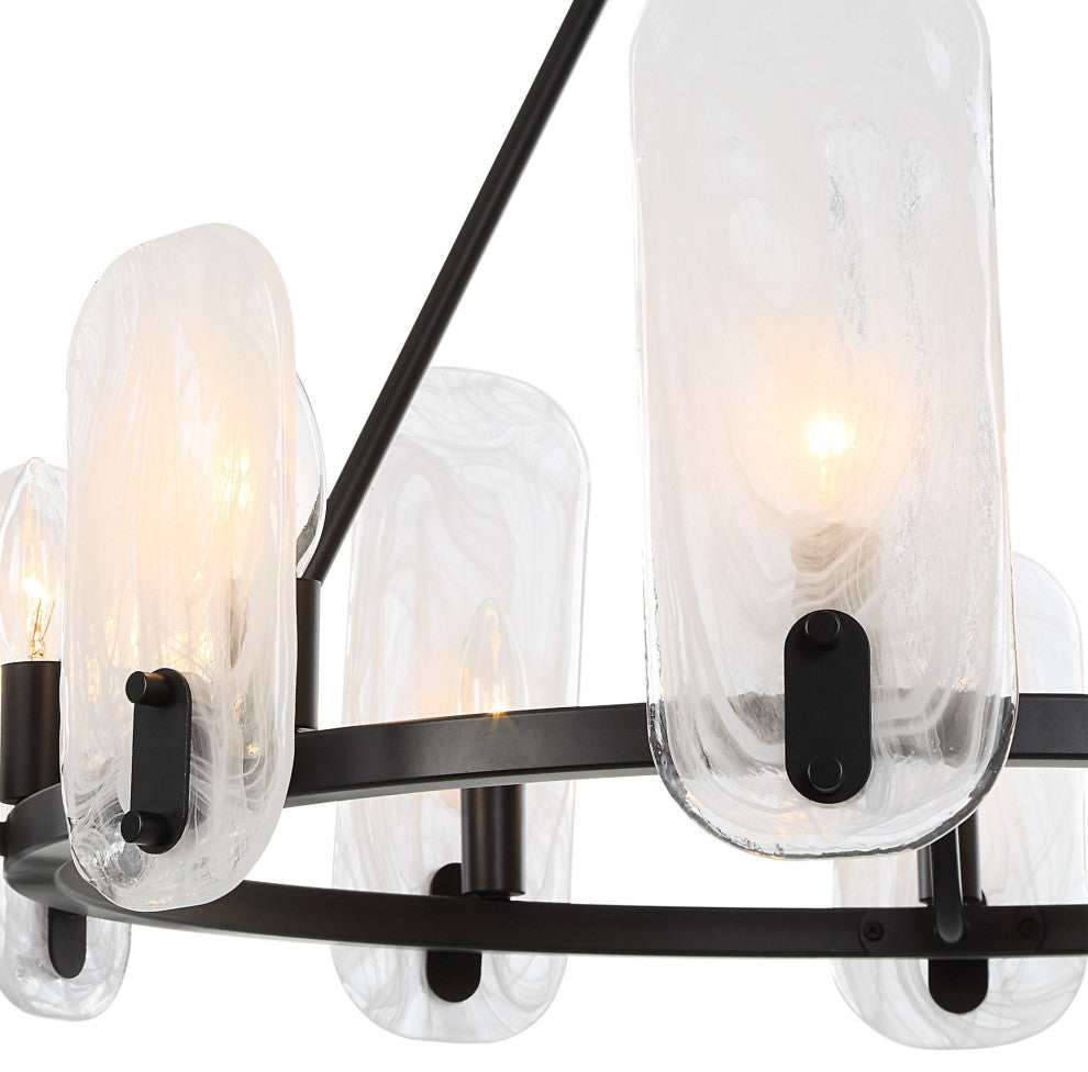 Uttermost 21381 Ellipse 10 Light 28"W Chandelier - Dark Bronze