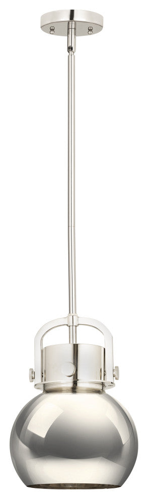 Innovations 710-1S-PN-M710-8PN-LED Newton Sphere 1 Light Pendant Polished Nickel