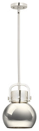 Innovations 710-1S-PN-M710-8PN-LED Newton Sphere 1 Light Pendant Polished Nickel