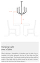 Array LED Chandelier 60W Aged Brass White Acrylic Diffuser