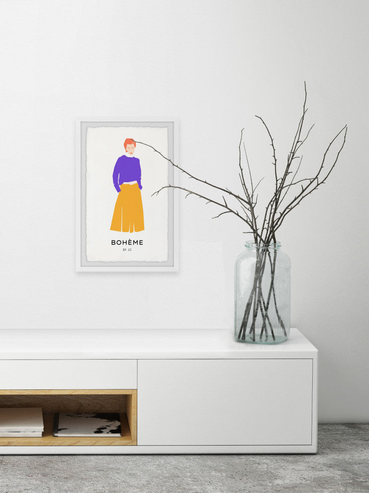 "Boheme No 55" Framed Painting Print, 16x24