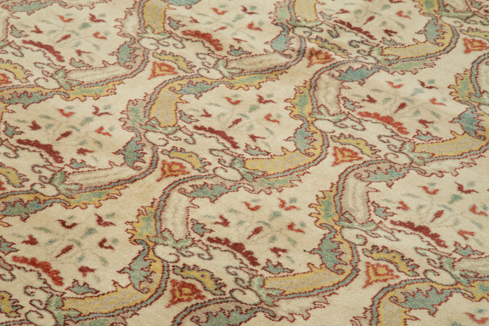 Rug N Carpet - Hand-Knotted Oriental 6' 6" x 9' 6" Unique Oushak Area Rug