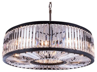 1203 Chelsea Collection Pendent Lamp, Clear, Mocha Brown