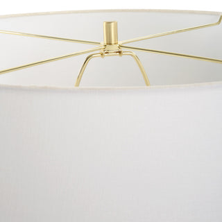 Classic Traditional Minimalist Matte White Table Lamp 29 in Urn Shape Ceramic