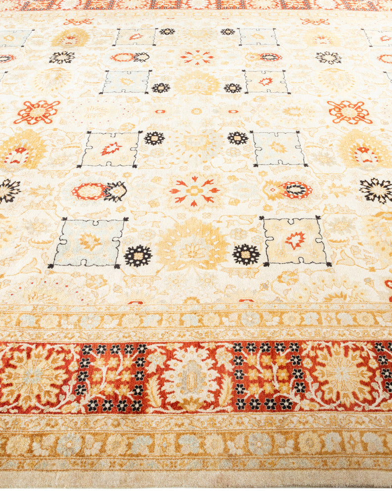 Mogul, One-of-a-Kind Hand-Knotted Area Rug Ivory, 8' 1" x 10' 2"