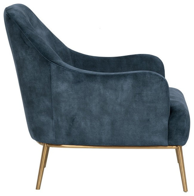 Cameron Lounge Chair, Nono Petrol