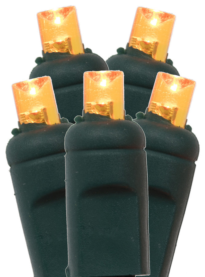 Vickerman X4G4618T 120 Orange Wide Angle Twinkle Led Christmas Net Light Set