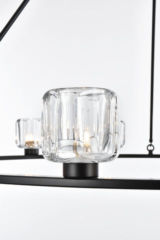 Home Living 48" Chandelier, Black