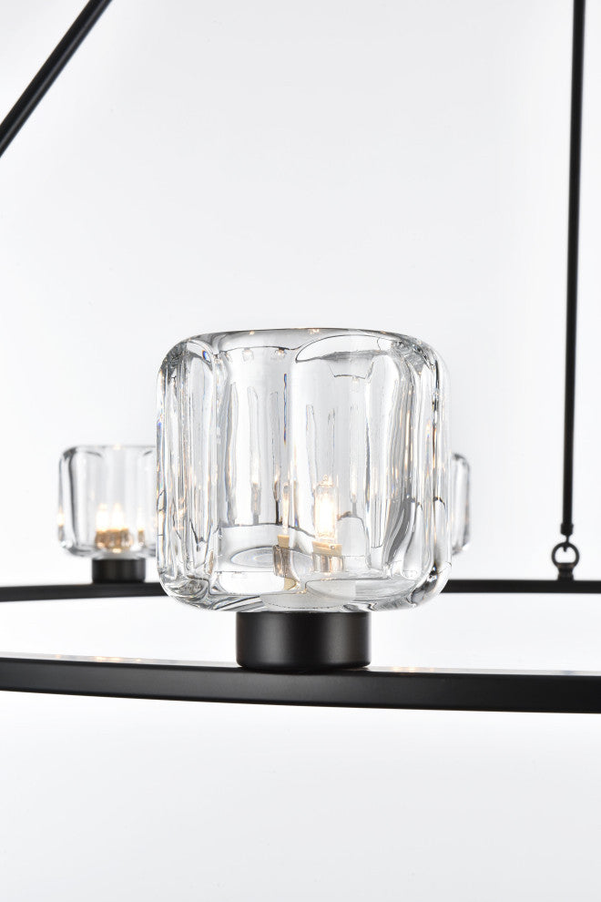 Home Living 48" Chandelier, Black