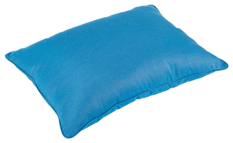 Corrigan Sunbrella Indoor/Outdoor Rectangle Floor Pillow, Regatta Blue