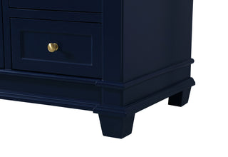 Weston Single Bathroom Vanity Set, Blue, 60