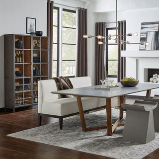 A Gem Of A Handle Display Cabinet Glass Doors Right Gray