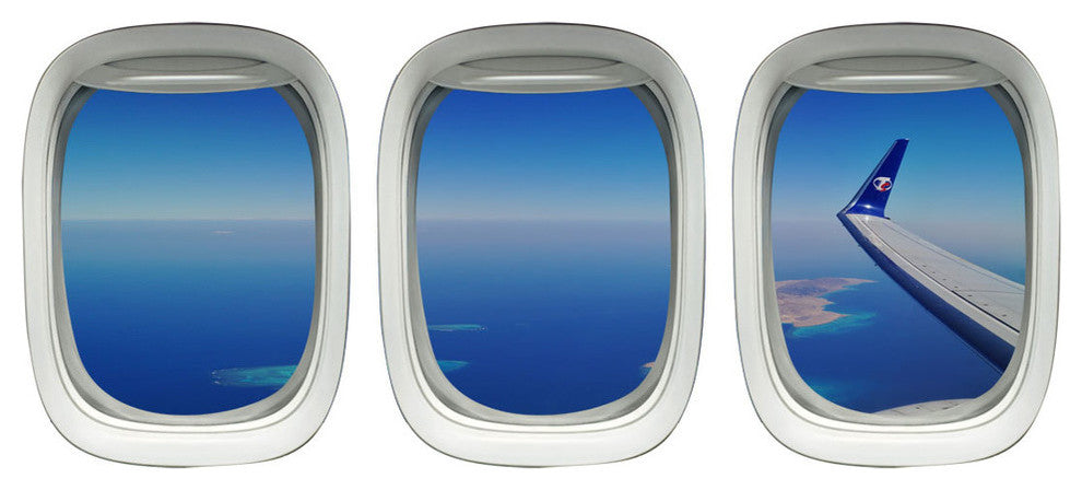 Aviation Window Decal, Airplane Wing Stickers Plane Window Clings
