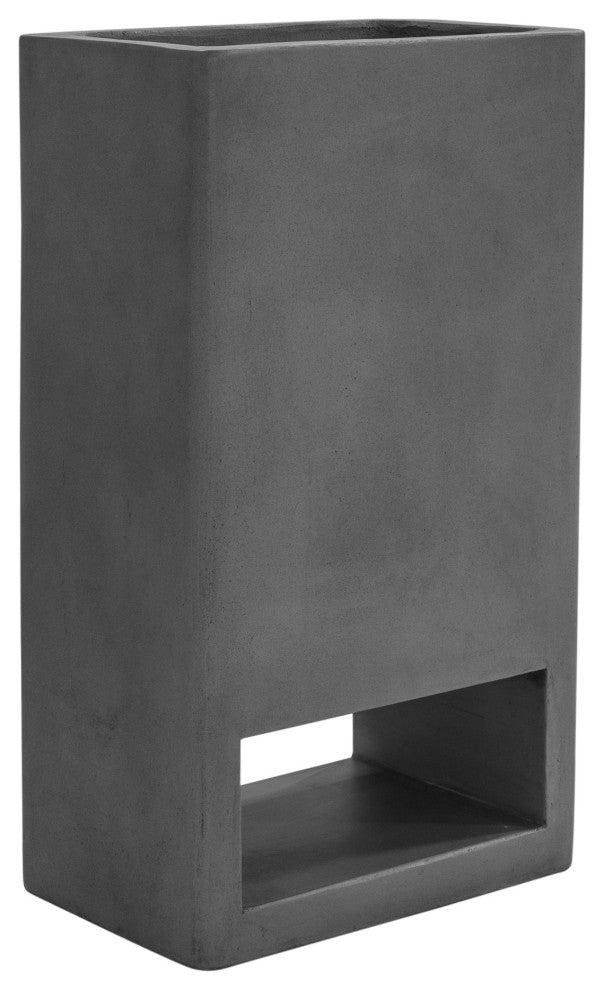 Contemporary Bristol Planter Concrete Grey - Grey