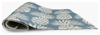 4' x 6' Pineapple Pattern Indoor/Outdoor Rug, Dusty Smoke