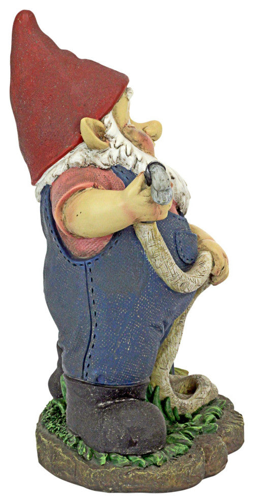 Firefighter Franz and Frog Gnome Statue