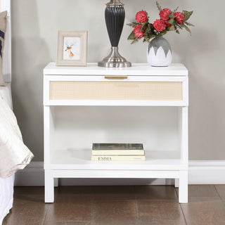 Bayport Cane 1 Drawer Nightstand