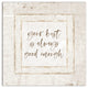 Good Enough Burlap 12x12 Canvas Wall Art