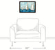 Blue Coastal Sailboat Race 12x18 Walnut Floating Framed Canvas