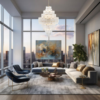 Crystorama Lighting Group ADD-319-CL Addis 20 Light 31"W Crystal - Polished