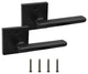 Nuk3y Hulk Series Lever Door Handle Slim Square Modern Contemporary Lever Set, M