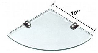 10"x10"Floating Corner Shelf Clear