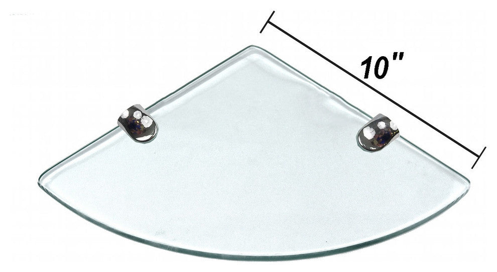 10"x10"Floating Corner Shelf Clear