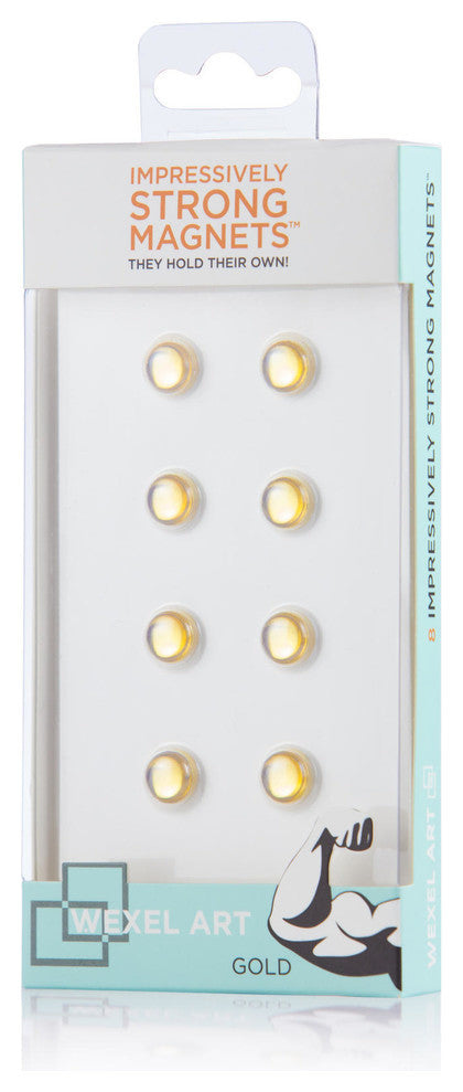 Impressively Strong Magnets, Retail Pack, Gold