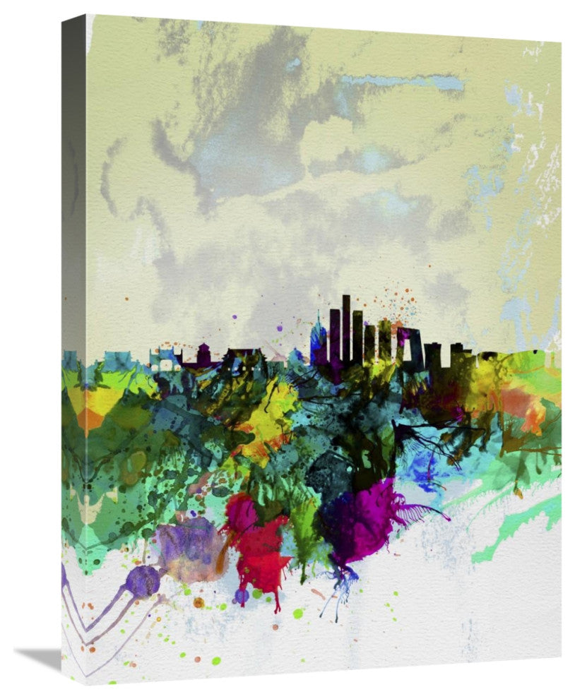 "Beijing Watercolor Skyline" Fine Art Print