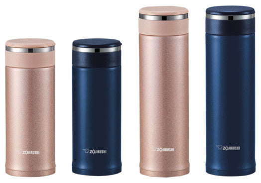 Stainless Mug with Tea Leaf Filter, Pink Champagne