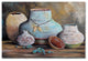 Jean Plout ''Clay Pottery Still Life 2'' Canvas Art, 30x47