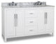 60" Cade Contempo White Vanity With Preassembled Top and Bowl