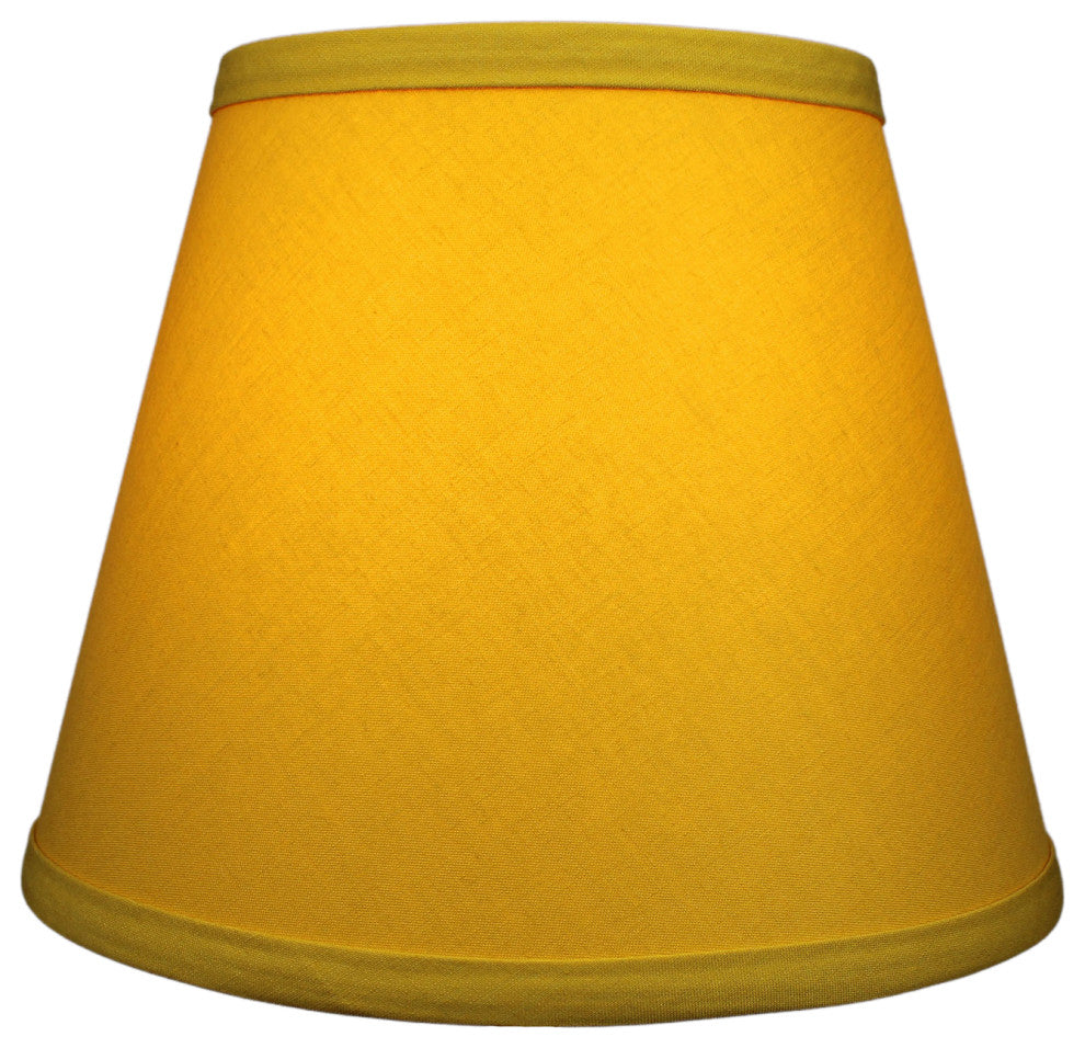 Fenchel Shades 6"x10"x8" Spider Attachment Empire Lamp Shade, Linen Curry