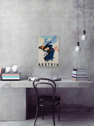 "Austria" Painting Print on Wrapped Canvas, 16"x24"