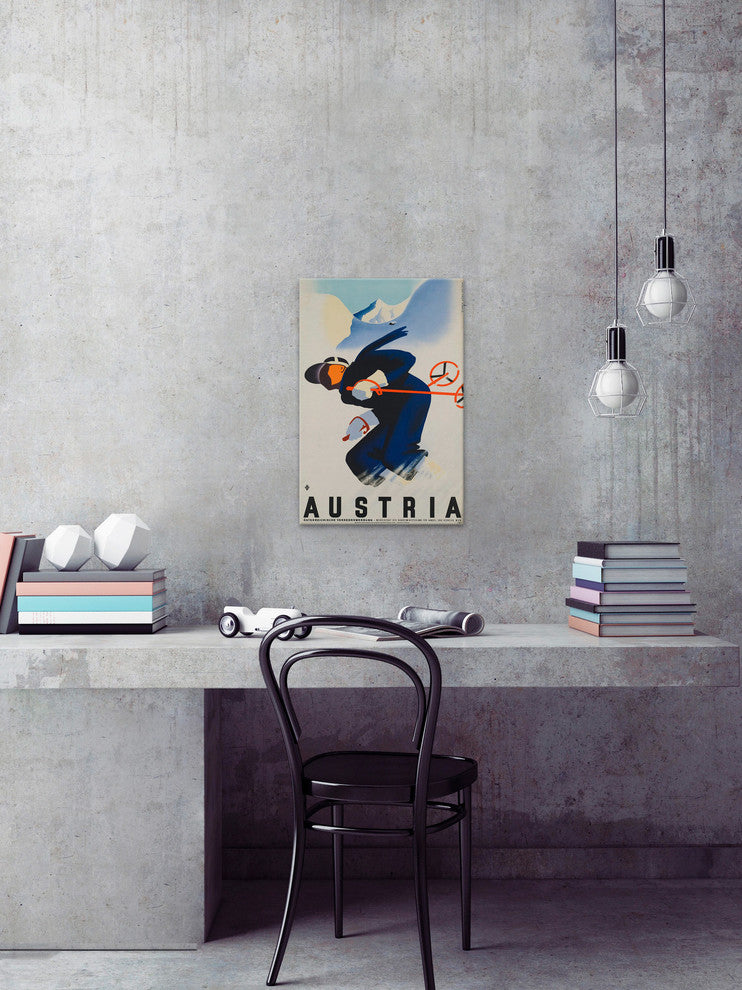 "Austria" Painting Print on Wrapped Canvas, 16"x24"