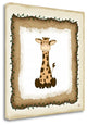 "Safari Giraffe" By Jennifer Pugh, Giclee Print on Gallery Wrap Canvas