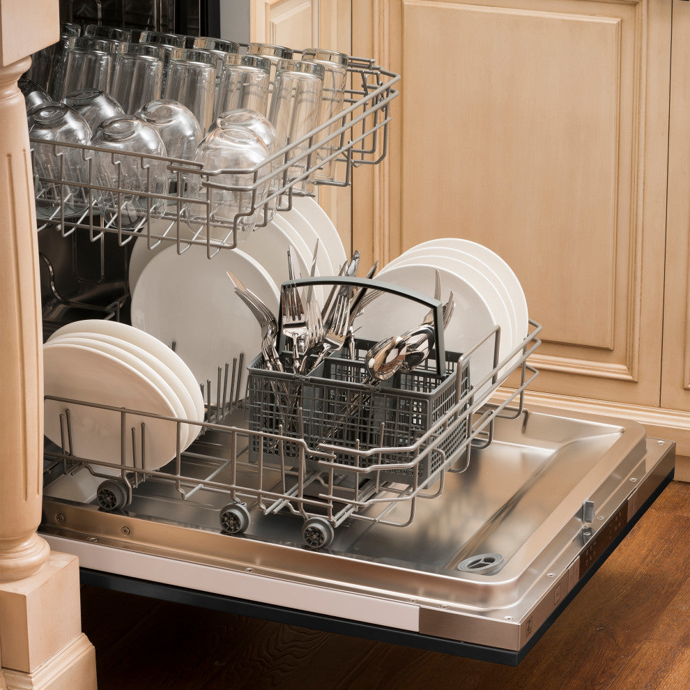 24" Top Control Dishwasher, Black Stainless Steel, DW-BS-24